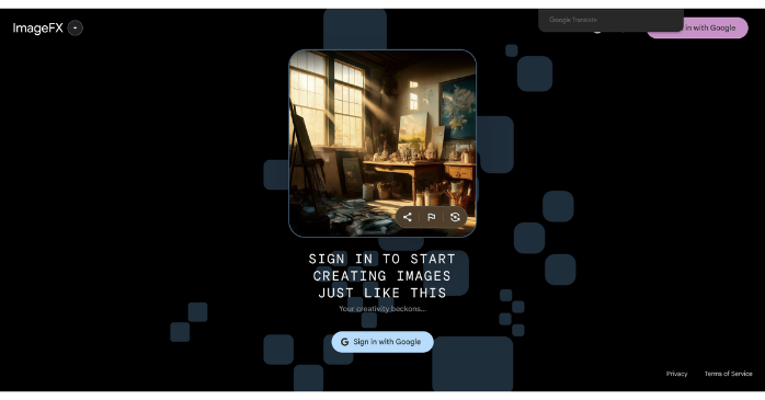 ③Google ImageFX：最新モデルを試せる実験的AI